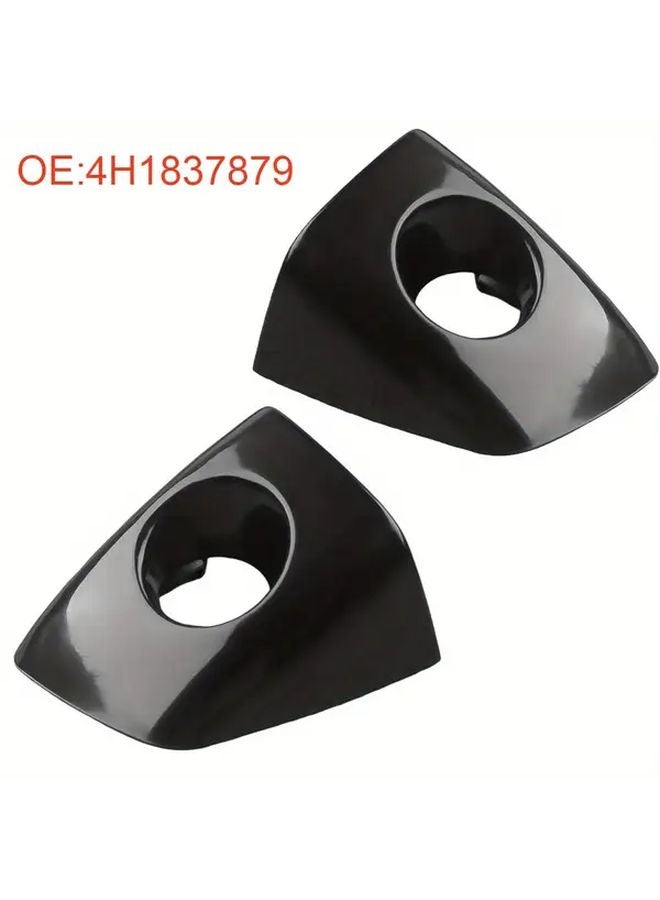Black Door Handle Cover Caps 2pcs For A6 C7 A8 D4 Keyhole Decoration - Image 3
